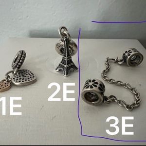 3D and 3E Pandora charms RESERVED for Sanekia78